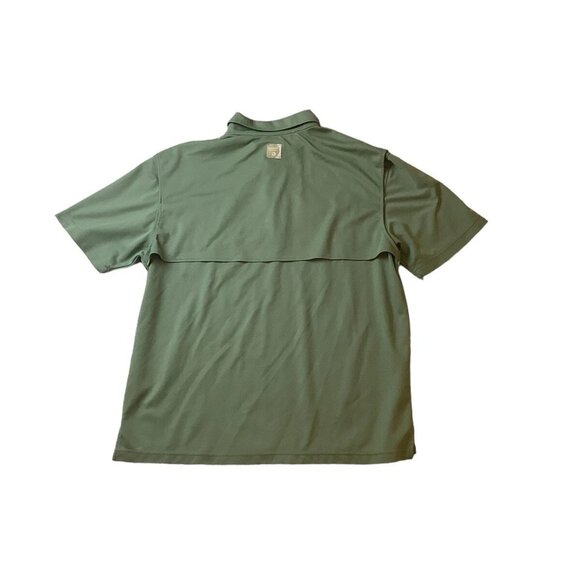 Gander Mountain Olive Green Vented Fishing Short Sleeve Shirt Mens XL - Picture 9 of 10